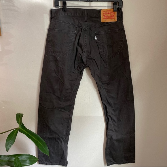 Levi's 505 Slim Jeans in Charcoal Size W30 L30 - Picture 4 of 5